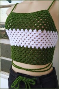 Crochet Granny Square Halter Top Pattern For Beginners 5