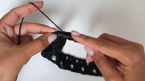 Free Crochet black sheer TOP Pattern For Beginners 2