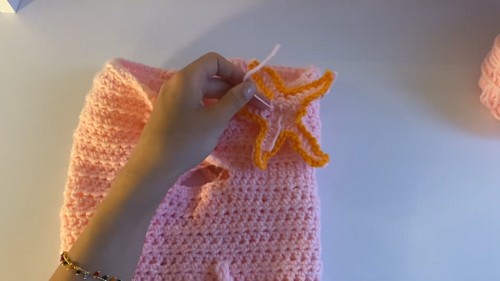 Free Crochet Twist Top Pink Pattern For Beginners 5