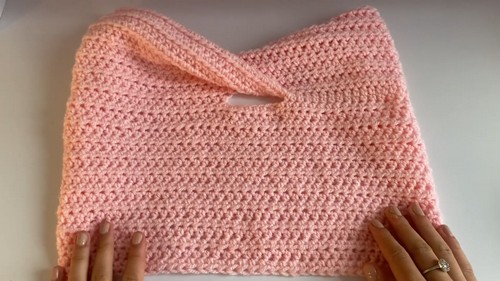 Free Crochet Twist Top Pink Pattern For Beginners 3