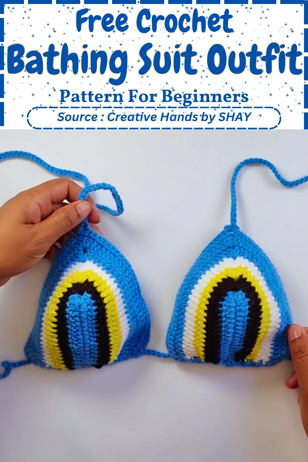 Free Crochet Bathing Suit Outfit Pattern For Beginners
