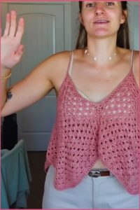 Free Crochet Breezy Tank Top Pattern For Beginners 5
