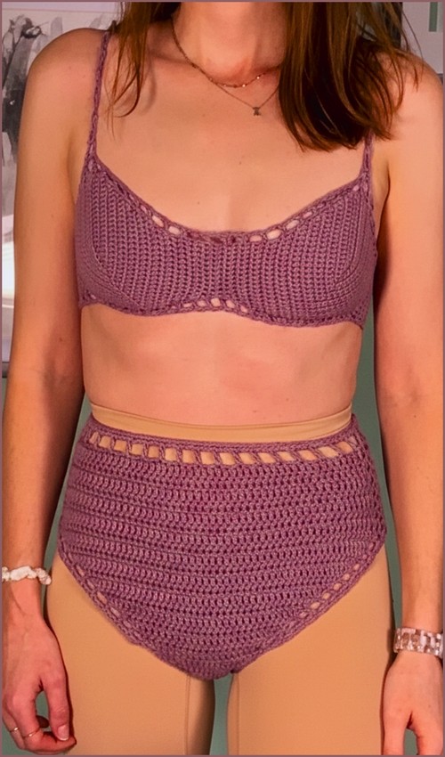 Free Crochet Crop Top bikini Pattern For Beginners 5