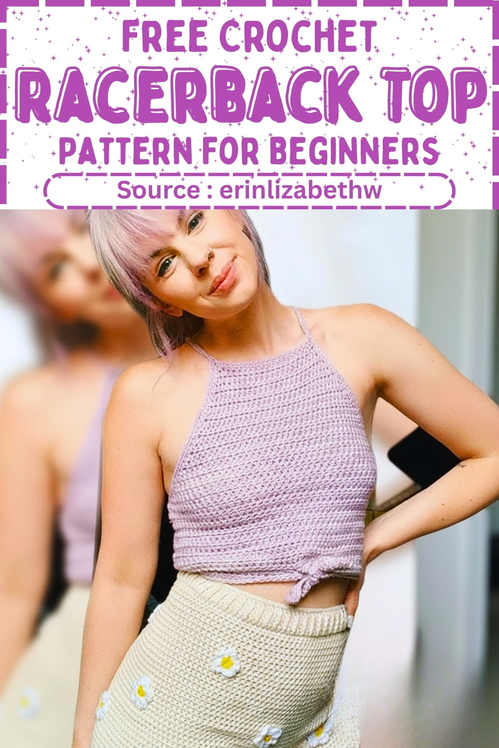 Free Crochet Racerback Top Pattern For Beginner