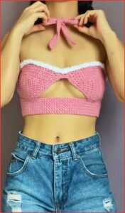 Free Crochet Tie-Front Top Pattern For BeginnerS 5