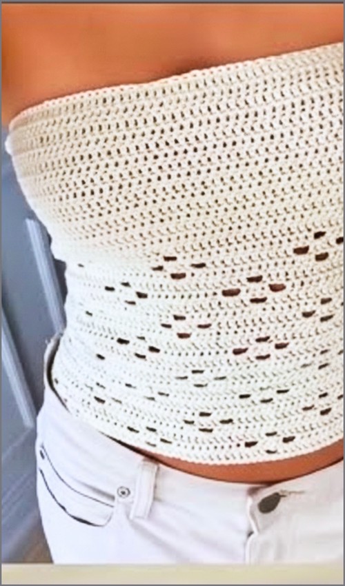 Free Crochet Tube Top Pattern For Beginners 4
