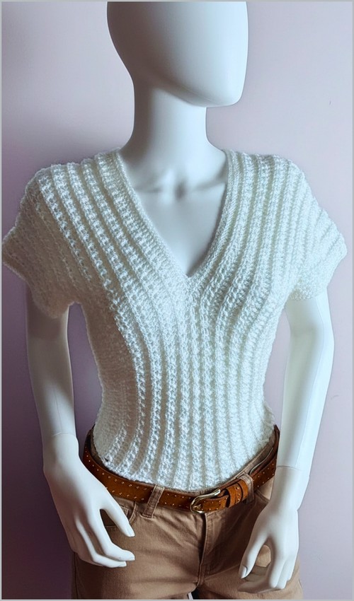 Free Crochet White Tank Top Pattern For Beginner 4
