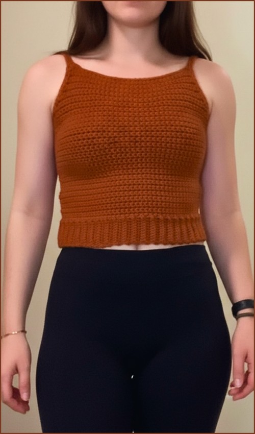 Free Crochet tank top shirt Pattern For Beginner 5