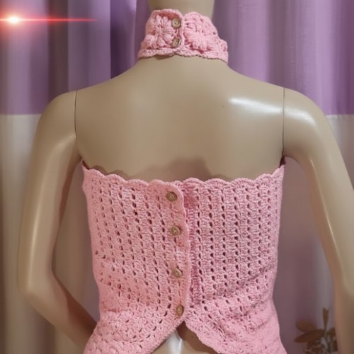 Free Crochet Flower Motif Top Pattern For Beginners 3