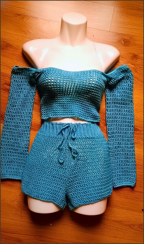 Free Crochet Off-shouldeR TOP Pattern For Beginners 5