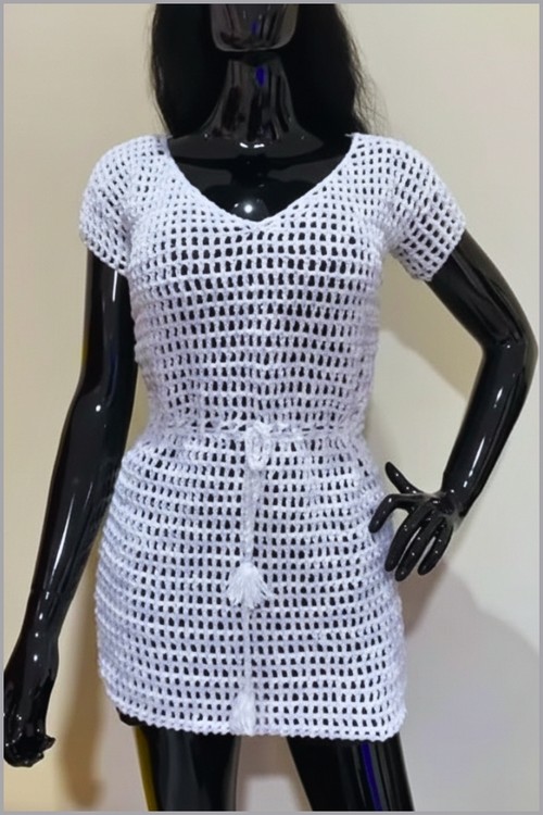 Free Crochet Swimwear Outfit Pattern For Beginners 5