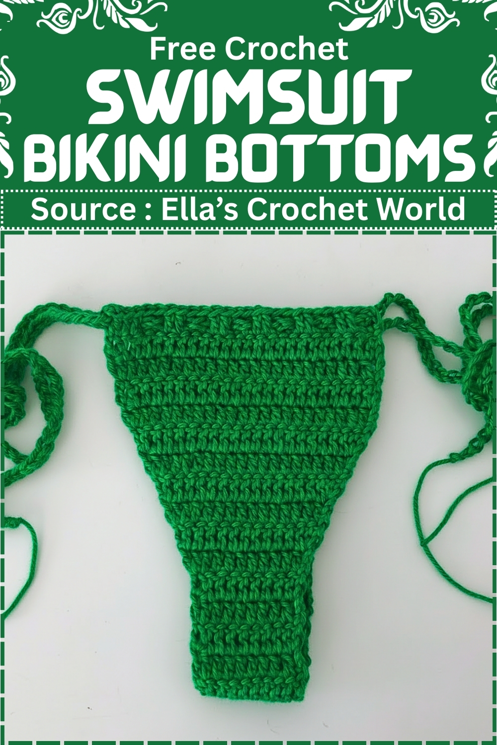 Free Crochet swimsuit bikini bottoms