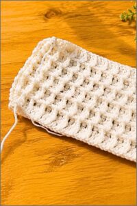 Crochet Waffle Stitch 5