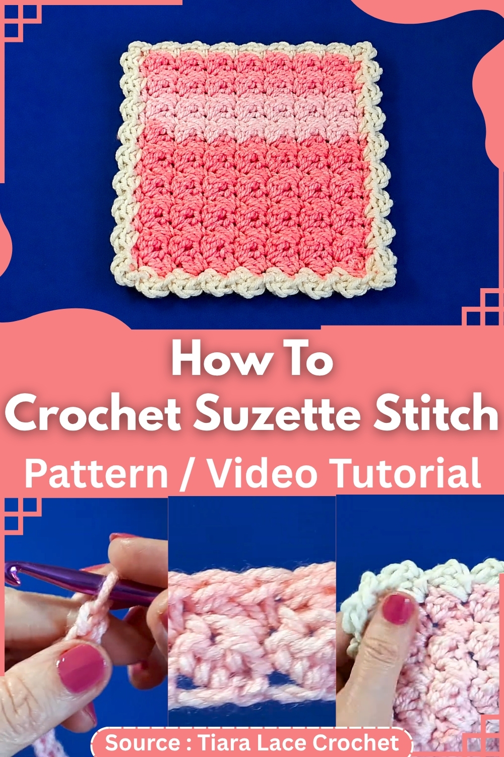 How ToCrochet Suzette Stitch Pattern Video Tutorial