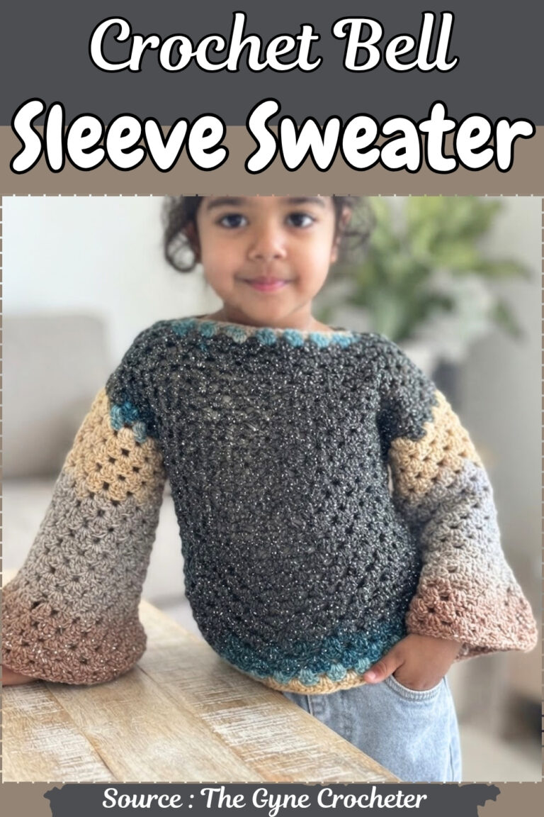Crochet Bell Sleeve Sweater