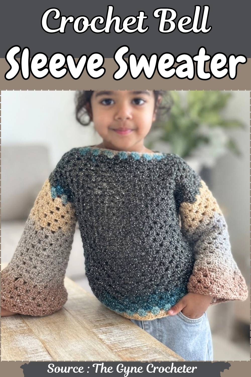 Crochet Bell Sleeve Sweater