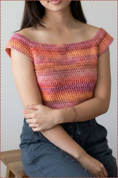 Crochet Boat Neck Tank Top 5