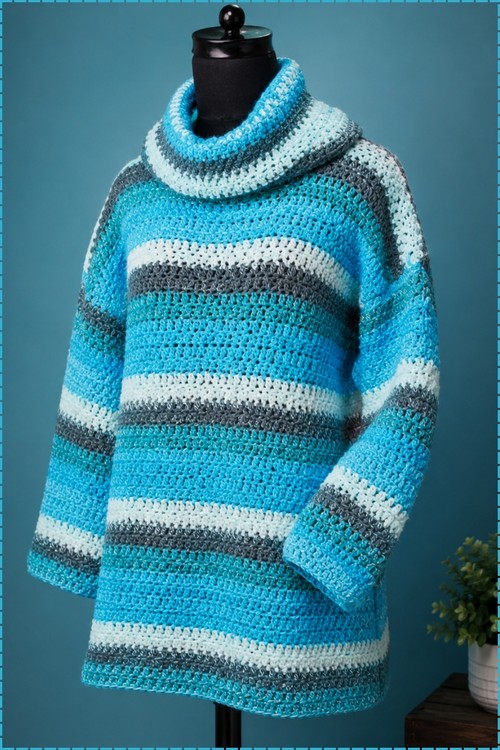 Crochet Roll Neck Sweater 5
