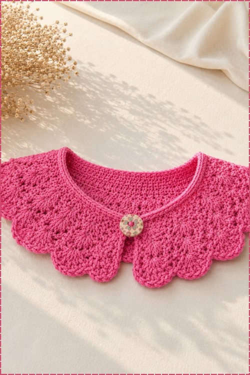 Crochet Sweater Collar 5