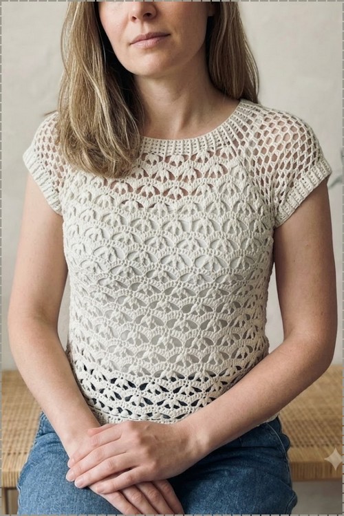 Crochet Tunic Sweater 5