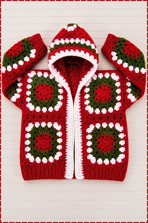 How To Crochet ugly christmas granny square sweater FREE EASY PATTERN 5